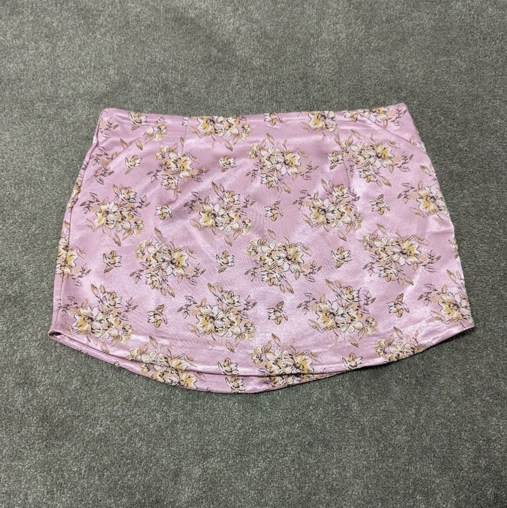 Free People All Dressed Up Women's Shimmer Embroidered Mini Skirt Size 8 NEW NWT